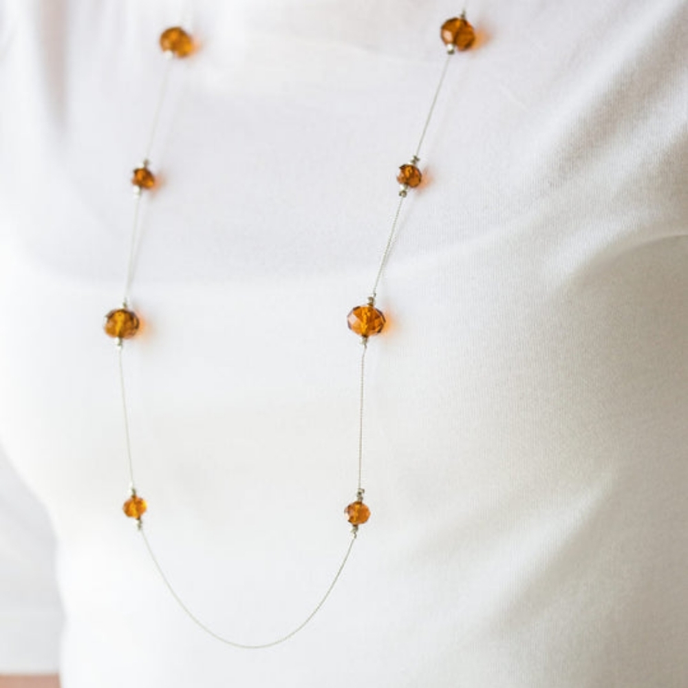 Champagne On The Rocks (Necklace & Earrings)